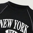 thumbnail image 5 of HCNTES Tween Girls Clothes 2PCS Sets Short Sleeve Letter NEW YORK USA EXTRAORDINARY Print Crop Tops & Flare Pants Summer Outfits Teen Girls School Clothing Set 5T-14T, 5 of 6