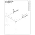 thumbnail image 6 of Kingston Brass VPB33287 Brass Console Sink Legs in Brushed Brass, 6 of 7
