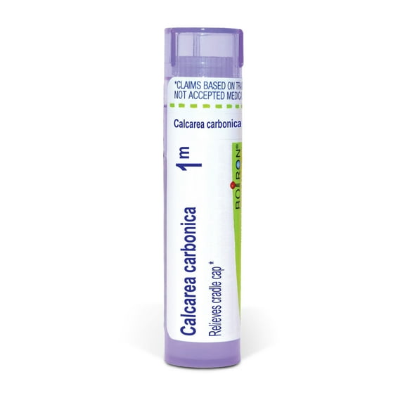 Boiron Calcarea Carbonica 1M, Homeopathic Medicine for Cradle Cap, 80 Pellets