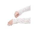 thumbnail image 4 of INSPIRE CHIC Women's Summer Driving Glove Detachable Arm Sleeves Lace Fingerless Gloves for Women One Size White, 4 of 6