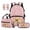 Cute Capybara, variant on Galaxy Planets Print Kawaii Backpack School Backpacks for Girls with Lunch Box Pencil Case Set 17 Inch Backpacks for Kids Travel Rucksack Bookbags School Bag Set of 4