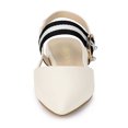 thumbnail image 3 of BLISSFUL STEP Women's Pointed Toe Slingback Pumps, 3 of 7