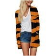 thumbnail image 5 of idosla Halloween Costumes for Women Adult 2025 Halloween Cardigan Pumpkin Bat Print Long Sleeve Open Front Sweater Cardigans (Orange, S), 5 of 9