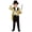 Gold, variant on Kids Boys Magician Outfits 4Pcs Long Sleeve Sequin Tailcoat Blazer Jackets with Hat Magic Wand and Gloves Blue 6
