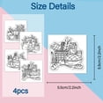 thumbnail image 6 of 1set 4pcs 4 styles PVC Stamp for DIY Scrapbooking Tool 55x55mm 1pc/style, 6 of 8
