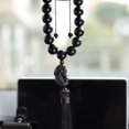 thumbnail image 4 of Pixiu Car Pendant with Buddha Beads Driving Amulet Rearview Mirror Hanging Decor Spiritual Ornament for Vehicle Interior, 4 of 6