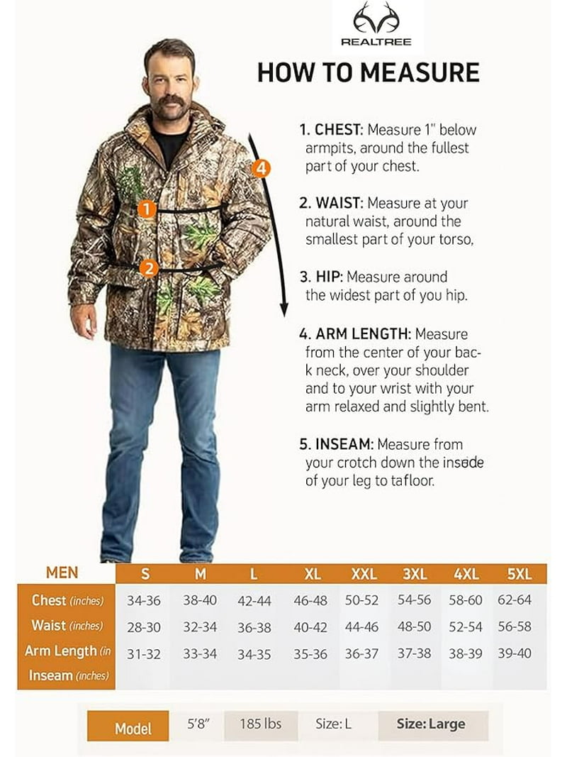 Realtree Pro Staff Men's Hunting Jacket, Scent Control Insulated