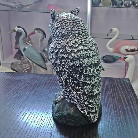Fake Owl Decoy Hunting Deterrent Bird Deterrent Scarecrow Deterrent Reject Pigeon Cat Crow Scarer Repeller Pest Control For Hunting Garden Supplies
