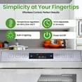thumbnail image 6 of Commercial Food Dehydrator Machine 18 Trays, 800W Stainless Steel Fruit Dryer, 11ft² Drying Area with 194°F Temperature Control for Jerky and Herbs, 6 of 9
