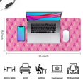 thumbnail image 5 of Long Mouse Pads for Desk,Pink Breast Cancer Desk Mats on Top Of Desks, Desk Mouse Pad Extra Large with 3mm Non-Slip Base and Stitched Edge for Gaming,Office,Work,Home 35.4x15.7in, 5 of 5