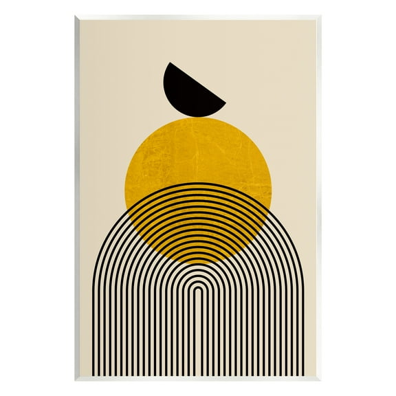 Stupell Industries Balancing Neutral Arch Shapes Abstract Painting Unframed Art Print Wall Art, 10 x 15