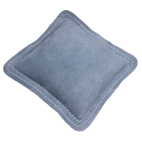 The Beadsmith Suede Sandbag – Anvil/Bench Block Jewelry Pad, 5.5” Square – Use for Jewelry Metal Stamping, Chasing, Engraving and Wire Forming
