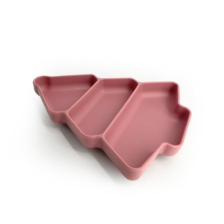 

Ycolew Clearence!Kitchen Utensils & Gadgets Christmas Tree Children s Silicone Dinner Plate Baby Compartment Suction Cup Silicone Bowl Gifts