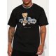 thumbnail image 1 of Men'S Classic Club Bear Car Print T-Shirt, Casual Crew Neck Short Sleeve Tee, Summer Knit Fabric Top with Slight Stretch, Cotton 100%, Streetwear Couples Apparel, 1 of 6