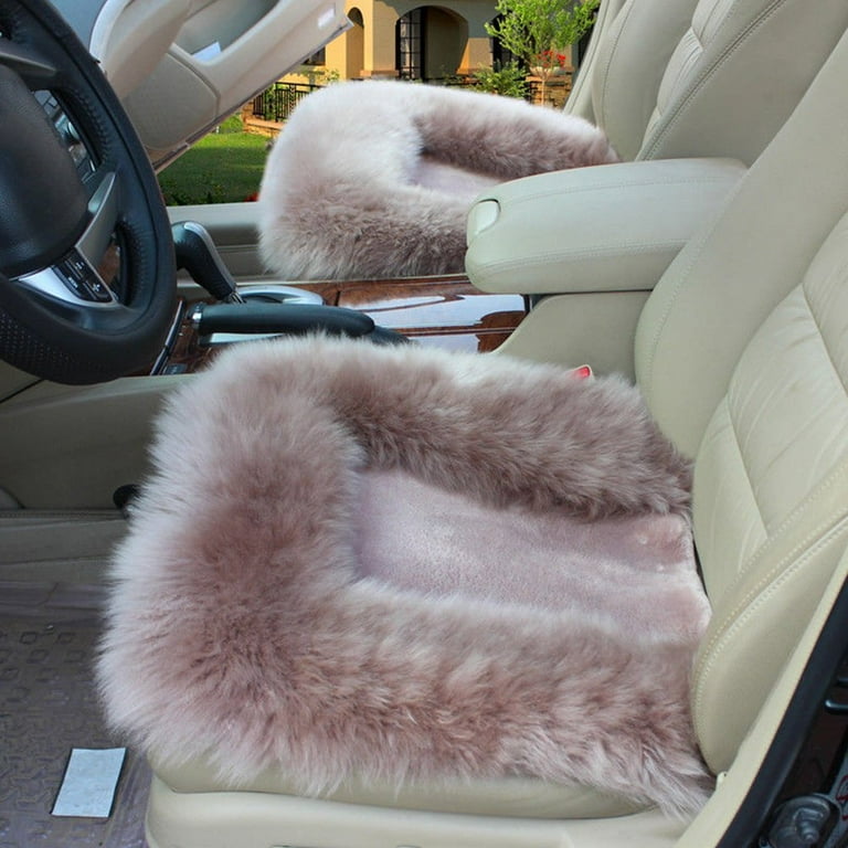 Universal Wool Soft Warm Fuzzy Auto Car Seat Covers Front Rear Cover Car Cushion Chair Pad Walmart