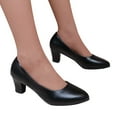thumbnail image 2 of Mostsola Classic Closed Toe Kitten Heel Pumps for Women Low Heeled Dress Shoes for Work Party Office, 2 of 8