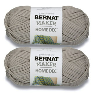 Bernat Maker Home Dec Pebble Beach Varg Yarn - 2 Pack of 250g/8.8oz -  Cotton - 5 Bulky - 317 Yards - Knitting/Crochet 
