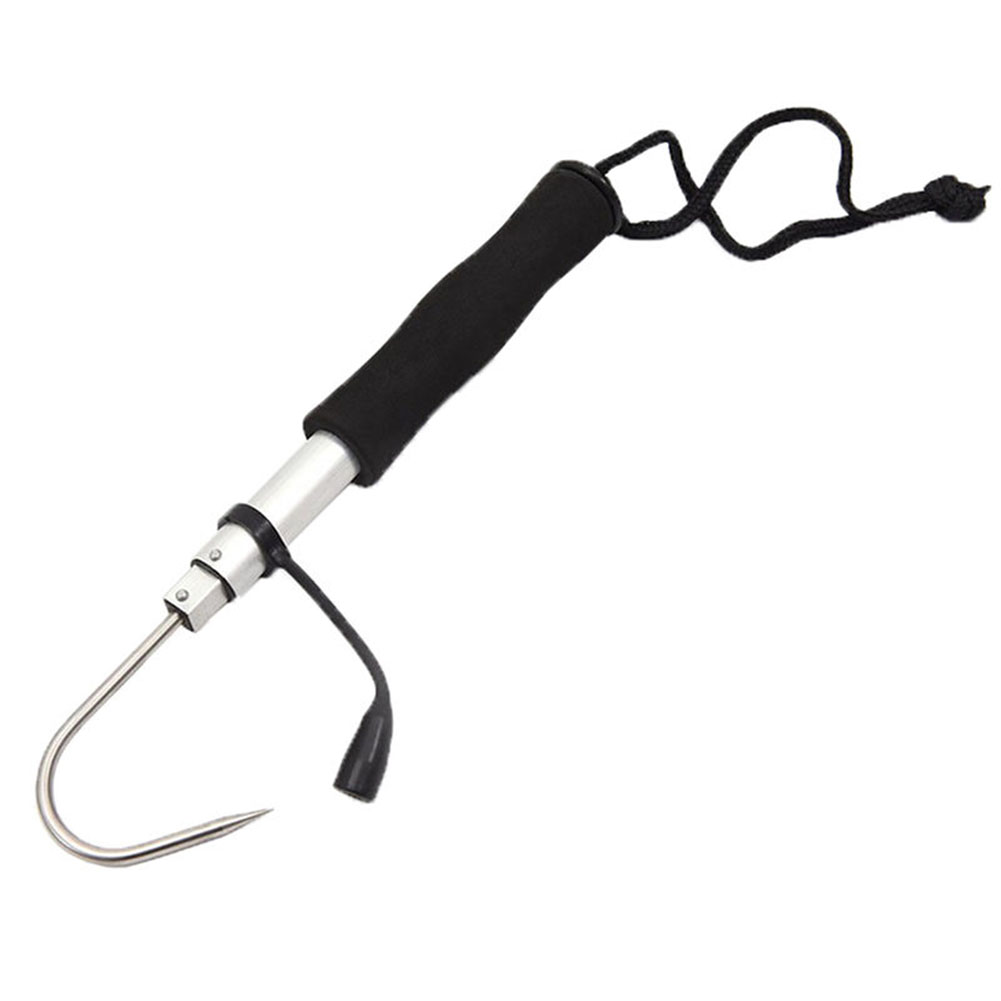 Ice Fishing Gaff Hook Telescopic Fish Gaff Stainless Fishing Spear Hook
