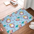 thumbnail image 4 of Rateoe Gnome Pool Party Pattern Flannel Door Mat Indoor Outdoor Entrance, Waterproof All-Weather Doormat,Fade Resistant, Low Profile Entryway Mat 16x24in, 4 of 7