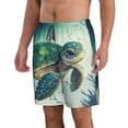 thumbnail image 2 of Naloa Watercolor Turtle1 Men's Beach Shorts, Surfing shorts, Swim trunks, Quick Dry Swim Trunks for Surfing Beach Fun - XX-Large, 2 of 9