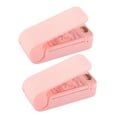 thumbnail image 3 of 2 Pcs Mini Scelleuse de Sacs Portable Scelleuse Alimentaire à Main à Piles (Rose, Sans Pile), 3 of 8