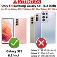 thumbnail image 2 of for Samsung S21 Case,with Screen Protector, Built-in 360° Rotation Ring Holder Magnetic Kickstand, Plating Gold Edge Soft TPU Shockproof Protective Case for Galaxy S21 6.2 inch, White, 2 of 13