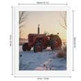 thumbnail image 2 of Paint By Numbers Kit for Adults Beginner - DIY Vintage Red Tractor Winter Landscape Canvas Painting Kits for Adults, Frameless Paint By Number for Adults for Home Wall Decor 16x20 Inch, 2 of 7