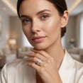 thumbnail image 6 of Rosec Jewels IGI Certified Lab Grown Diamond Engagement Ring 2 Carat - E-VS1 - Oval Diamond Solitaire Ring - with Jewelry Box, 14K White Gold, US 4.50, 6 of 8