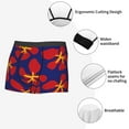thumbnail image 3 of Honeii Red Floral Print Mens Boxer Briefs Breathable,Boxer Brief for Men, Moisture-Wicking Underwear-XX-Large, 3 of 5