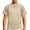 Mens Shirts Beige, variant on Mens Athletic Sports T-Shirt V-Neck Short Sleeve Mesh Workout Shirt Fashion Loose Pullover Fathers Day Gift