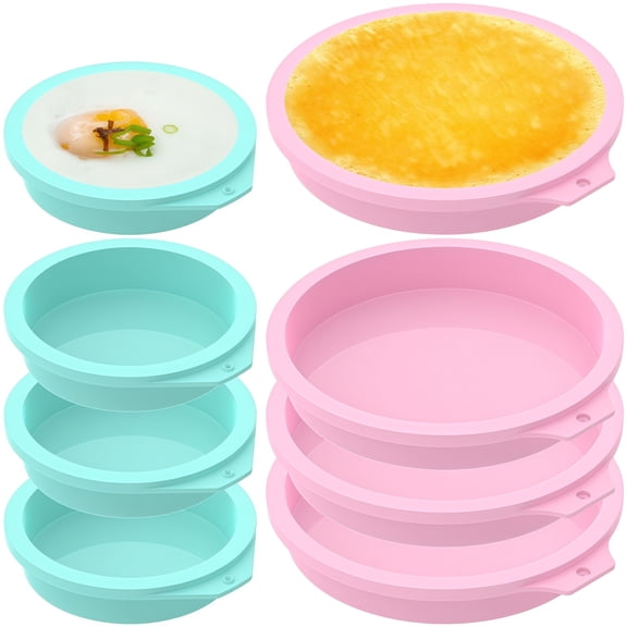 8 Set Silicone Cake Molds For Baking Perfect Cakes And Desserts At Home
