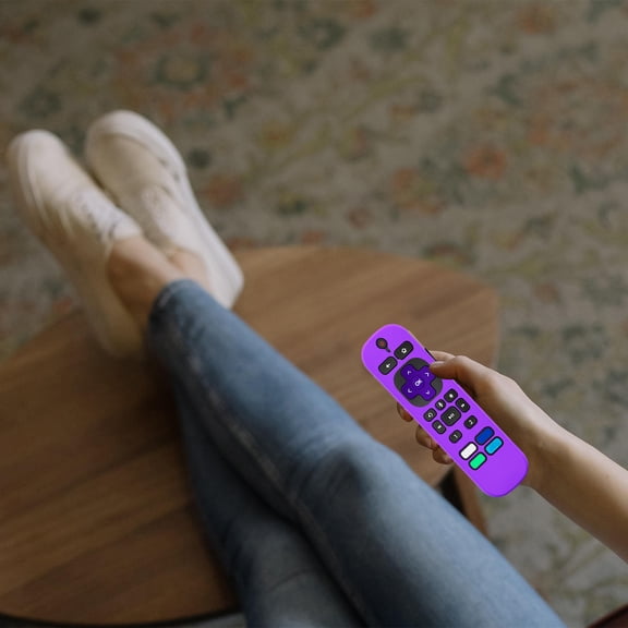 HOOWIFFY Purple Silicone Remote Cover for Home Use with Shockproof Protection
