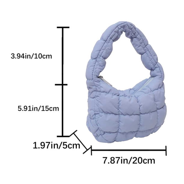 Bolso cruzado acolchado para mujer, bandolera plisada con burbujas y nube, grande, de diseñador, fruncido, 2023