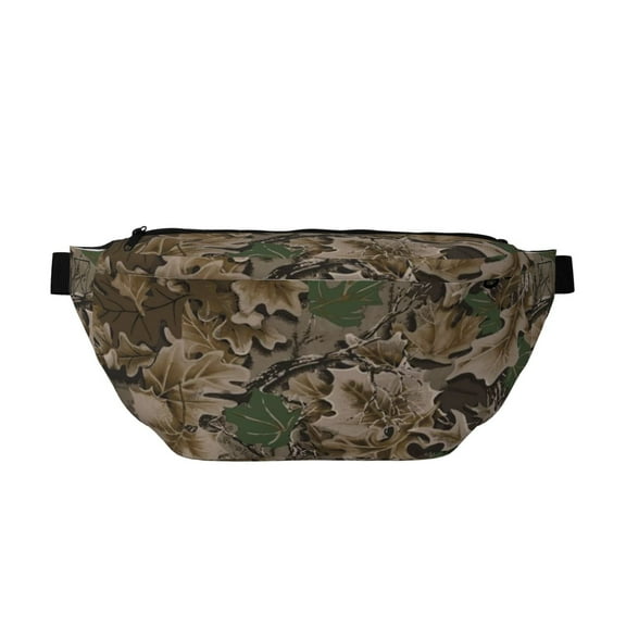 Large Capacity Sports Running Waist Bag Waterproof Adjustable Sling Bag Suitable For Both Men And Women Unisex Woods Camouflage