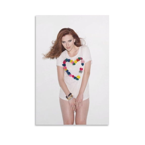 American Actress Scarlett Johansson Poster Canvas Poster Wall Art Picture Prints Hanging Photo Decor Home Posters Artworks