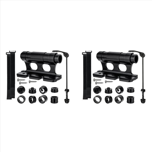 2X Bicycle Rack Car Roof-Top Mount Racks Road Bike Carrier Front Fork Quick Release Fixed Clip Parking Rack Bracket,2set x Bike Fork Mount,Black