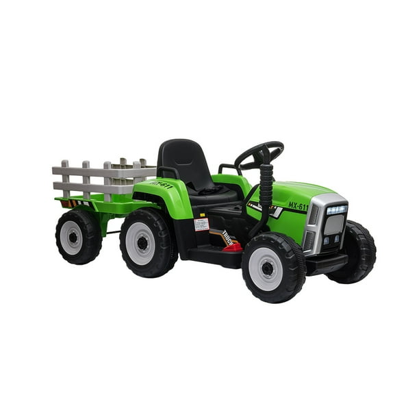 Tractor Eléctrico Montable Para Niños Batería Recargable Luz - Main Image