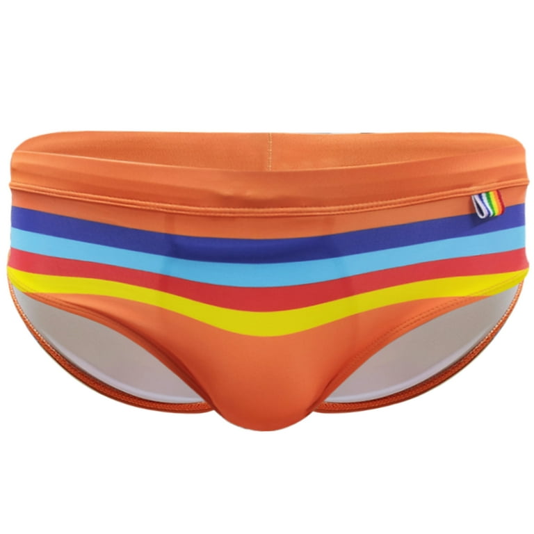 Men Swimsuit Bikini Quick Dry Stretch Swim Briefs Athletic