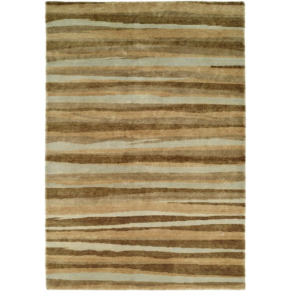 Kalaty Jade Area Rug JD-662 Multi Lines Banded 6' x 9' Rectangle