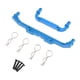 thumbnail image 1 of Soportes de carrocería delanteros y traseros para RC, escala 1/14, piezas metálicas de alta resistencia para chasis. azul, 1 of 9