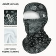 thumbnail image 4 of Autumn/Winter Warm Cycling Ski Headset Riding Fleece Hat Helmet Inner Lining Full Face Warmth Mask Outdoor Face Covering Scarf black One Size, 4 of 6