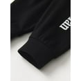 thumbnail image 6 of Newborn Baby Boy Clothes Letter Long Sleeve Romper + Pants + Hat 3PCS Outfits Set Black 0-3 Months, 6 of 6