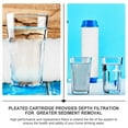thumbnail image 3 of Raindrops 2Pcs White PP Cotton Filter for Water Filtering Tool with Durable Synthetic Media, 3 of 7