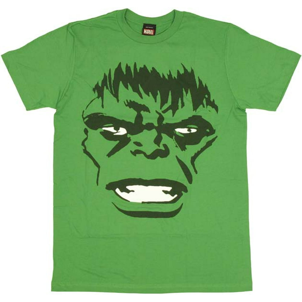 Hulk - Incredible Hulk Face T-Shirt Sheer - Walmart.com - Walmart.com