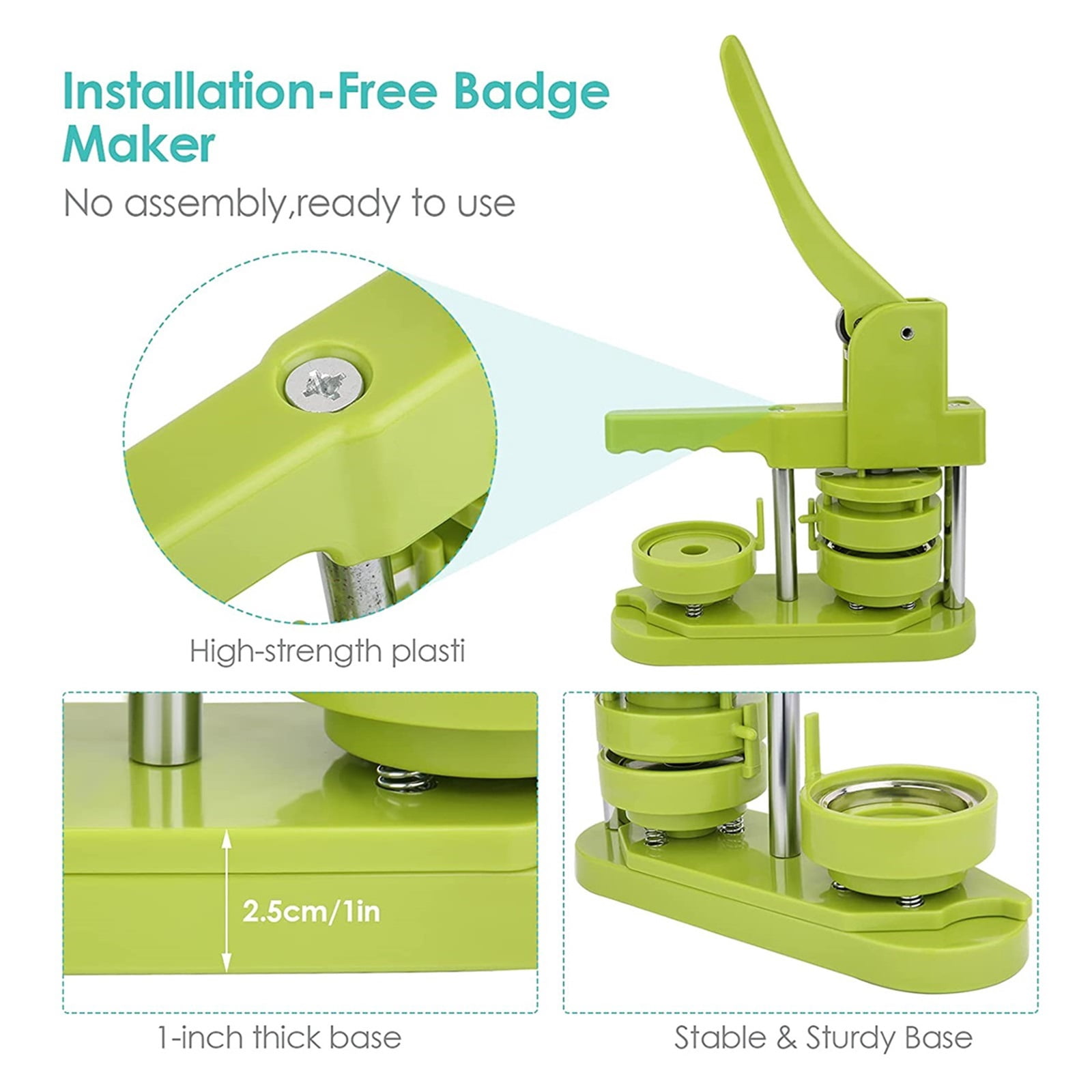 Button Badge Maker Machine, Mould Customized Buttons DIY Personal Badge Making Handmade ,Easy Pressing