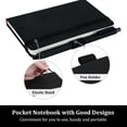 thumbnail image 3 of 4Pcs A6 Pocket Notebook, Small Hardcover Notebook with Pen Holder, 3.7”x5.7” Mini Journal Notebook, Notebook Lined Journal Notebook Notepads 160 Pages for Office, Home (Black), 3 of 8