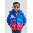thumbnail image 2 of Marvel Spidey and His Amazing Friends Spider-Man Miles Morales Ghost-Spider Zip Up Puffer Jacket Toddler, 2 of 5