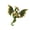 Green, variant on Dragon Brooch Sturdy Alloy Jewelry Accessory for Any Occasion