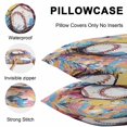 thumbnail image 5 of Throw Pillow Covers 18x18 Inch Set of 2, Baseball Sports, Waterproof Outdoor Pillow Covers, Minimalist Geometric Smear Art Decorative Cushion Pillowcases for Couch, Sofa, Bed, Garden, Patio, 5 of 9