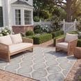 thumbnail image 3 of Safavieh Courtyard Deborah Geometric Indoor/Outdoor Area Rug, Beige/Anthracite, 5'3" x 7'7", 3 of 10